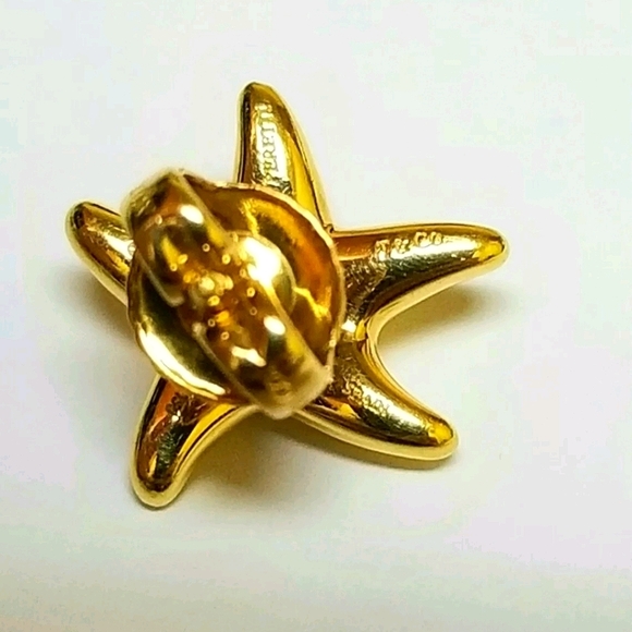 Tiffany&Co Elsa Peretti YG Star Fish Stud Earrings - Picture 6 of 6